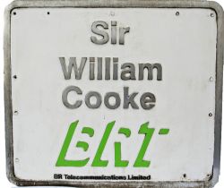 Nameplate SIR WILLIAM COOKE. Ex Class 20 locomotive 20 075 which was built by EE RSH in July 1961