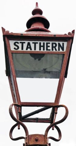 London & North Western Platform Lamp with the lamp tablet showing STATHERN. Ex L&NWR and GNR Joint