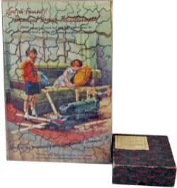 GWR Jigsaw Puzzle `Lost In Transit` 15" x 10" with original box and small pamphlet showing