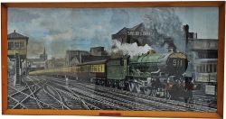 Original Oil Painting `King on the Cambrian Coast Express at Snow Hill` by Paul Twine dated 11/72.