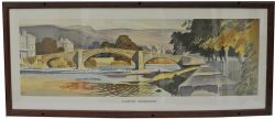 Carriage Print `Llanwrst, Denbighshire` by Charles Knight R.W.S. from the London Midland B series of