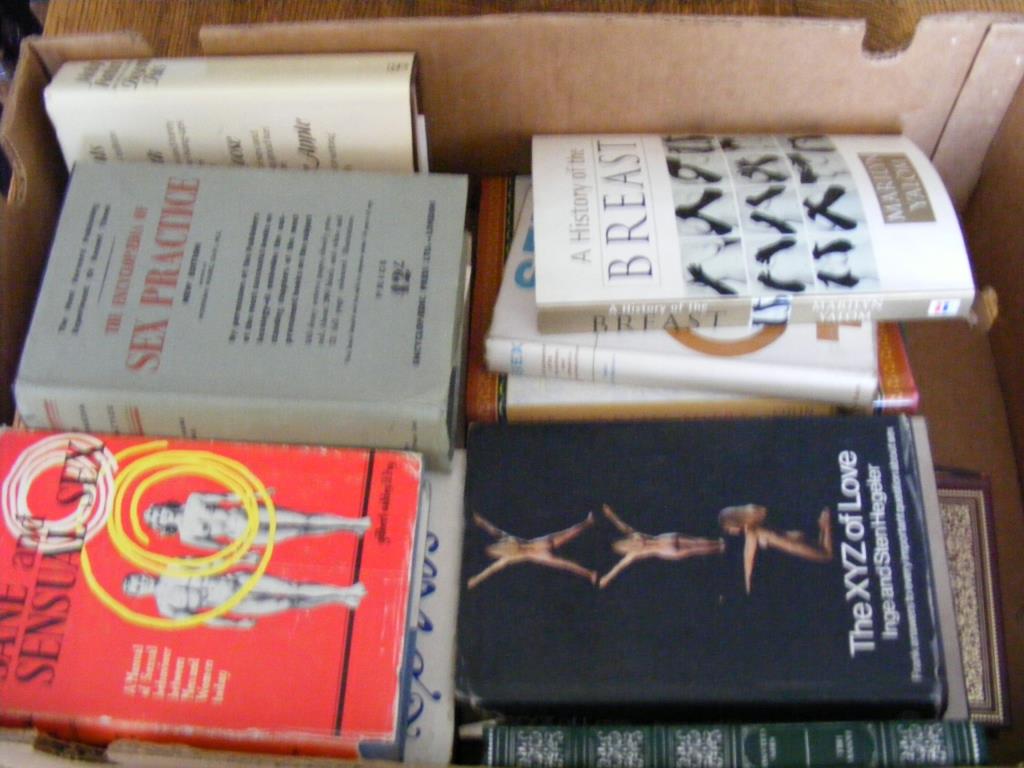 "Books: box asstd Sex Practice, etc. "
