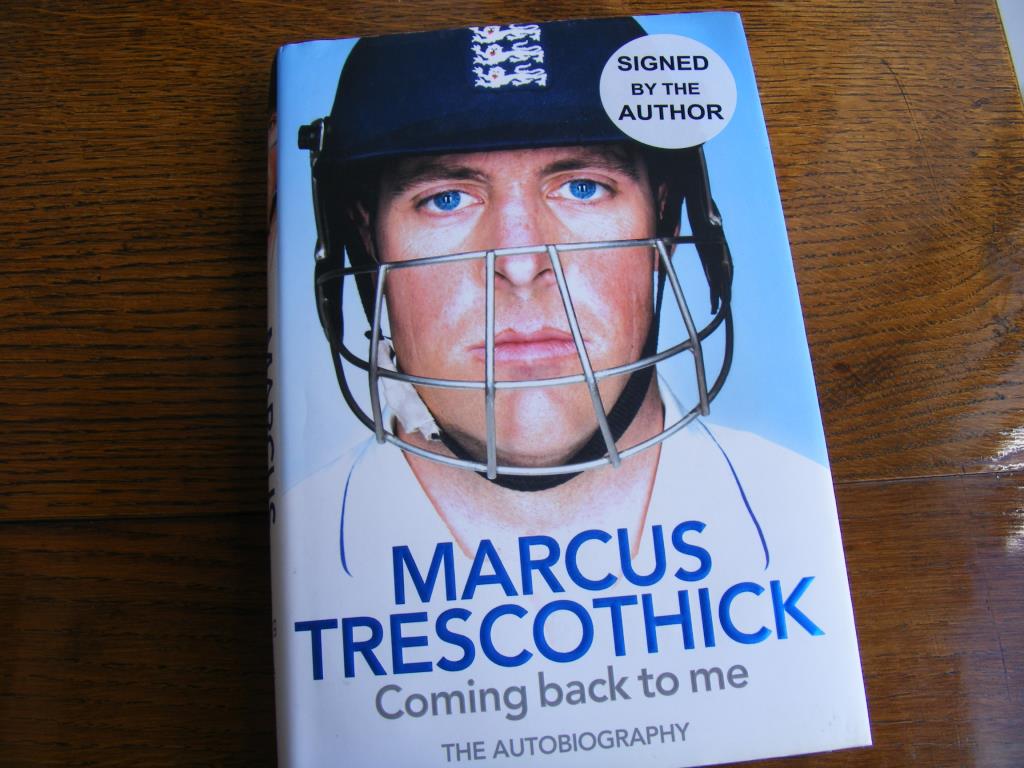 "Books: Marcus Trescothick, "Coming Back to Me" signed HB 1st Ed."