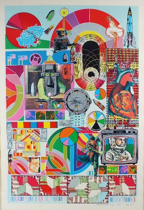 Eduardo Paolozzi (1924-2005)
"B.A.S.H (pink)"
signed and dated 1971, also numbered
104/3000,