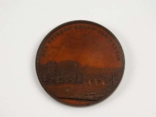 An early Victorian bronze Shropshire medallion, 'The 12 Conservative Members of Parliament for - Image 3 of 3