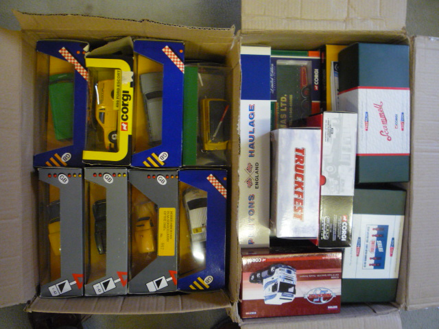 Diecast Vehicles. Nine larger Corgi Classic and Limited Edition Commercial vehicles and twenty