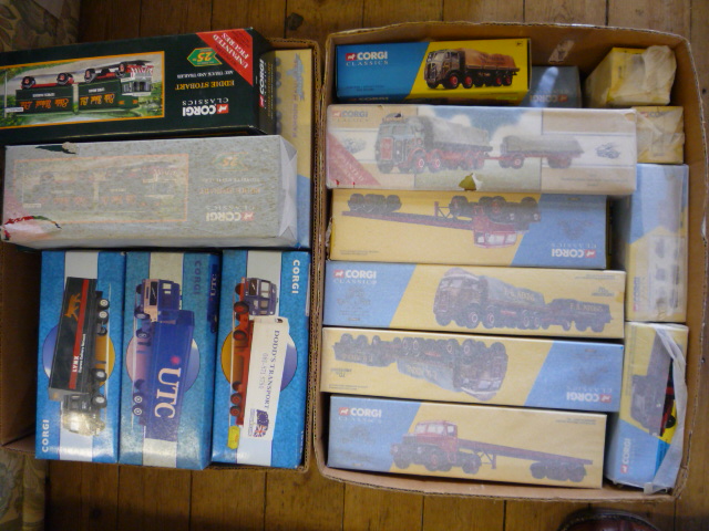 Diecast Vehicles. Forty six Corgi Classics Commercial models, boxed, most with tissue covers, E-M