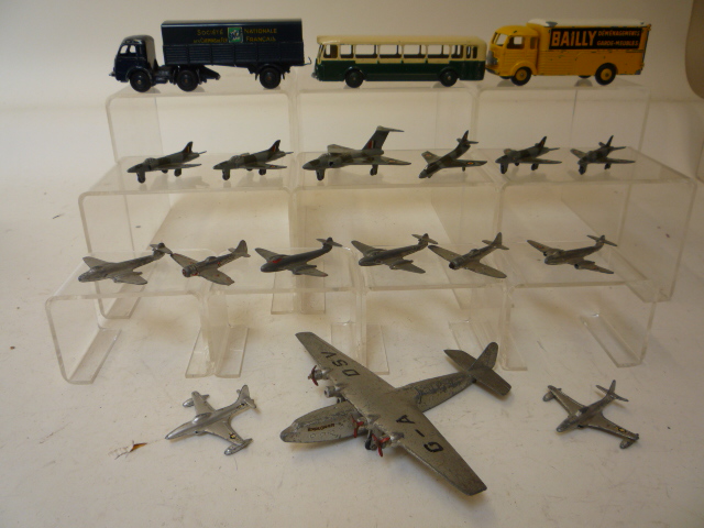 Diecast Vehicles. A 62p Armstrong Whitworth Airliner, fourteen other small English made planes,