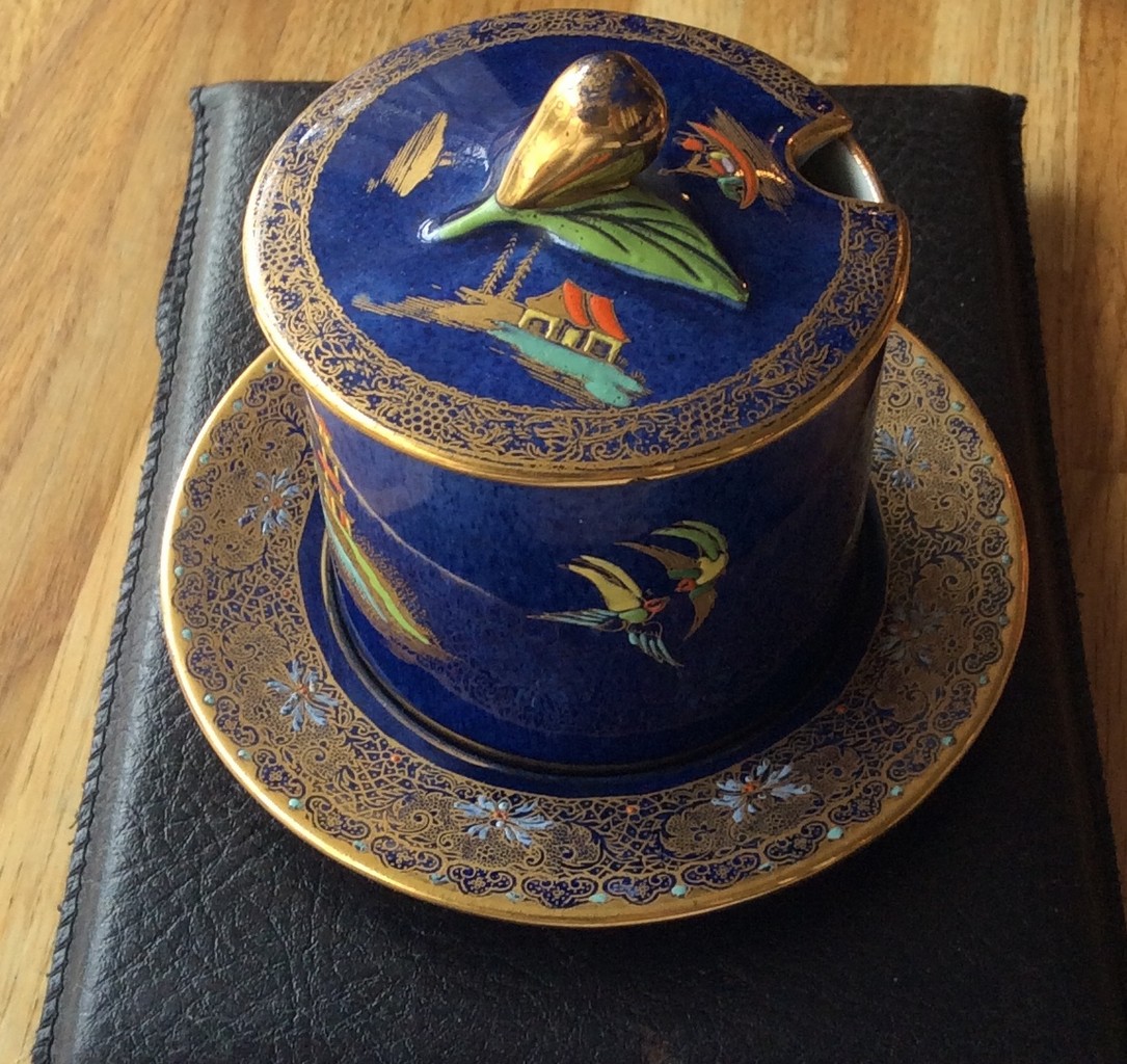 Carlton ware `Bleu Royale` jampot.