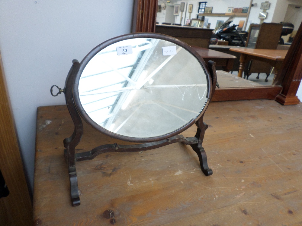 Edwardian toilet mirror