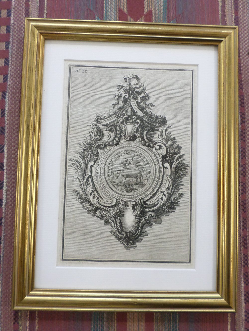 Framed and glazed print of illustration from 19th century French publication