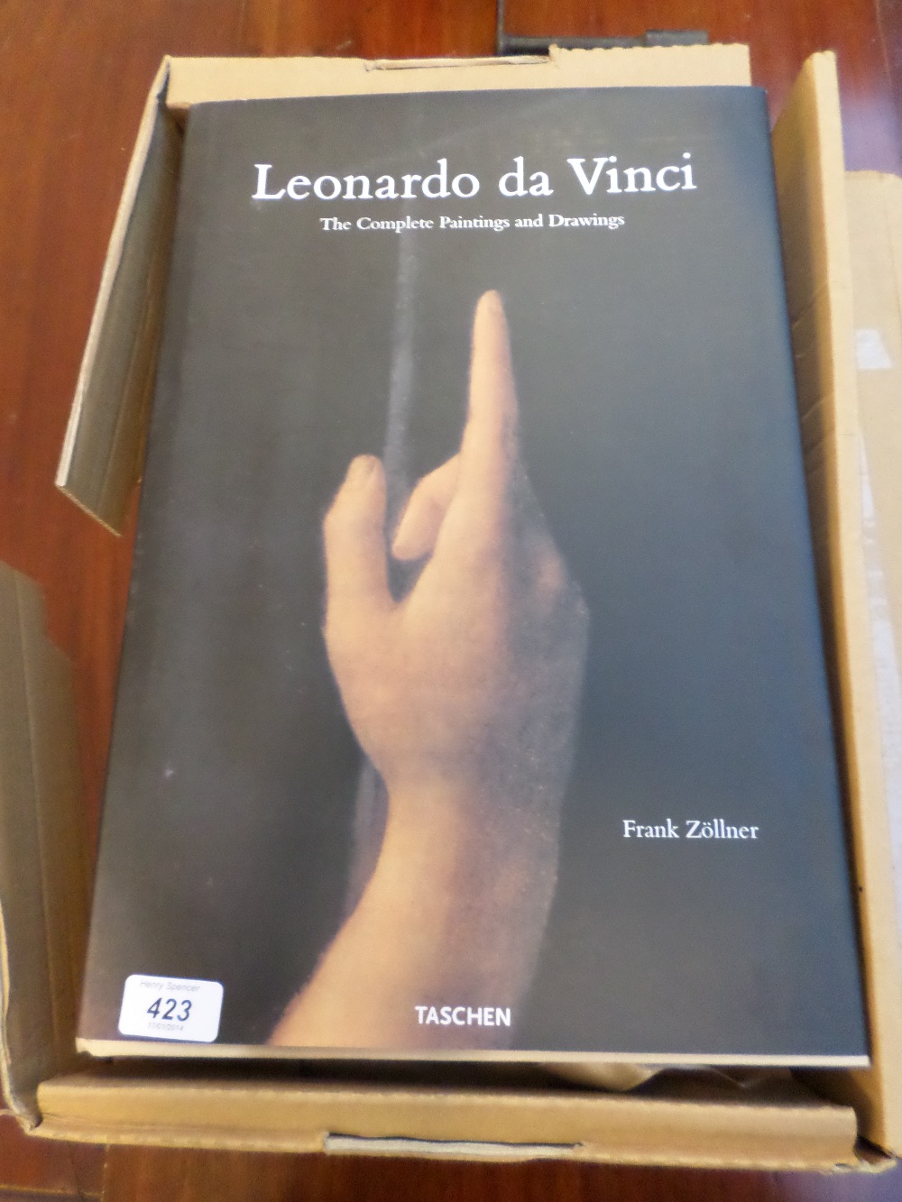 Boxed and new Leonardo Da Vinci complete paintings and drawings book by Frank Zollner