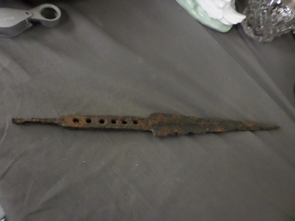 Medieval Iron Dagger. 13th-15th Century. 340mm. Good condition.