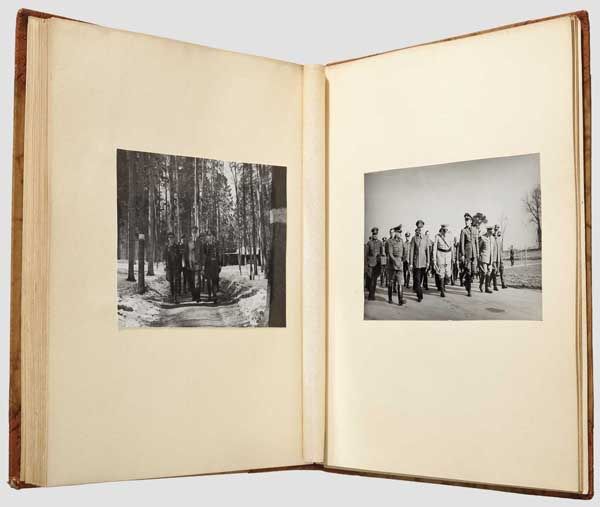 Richard Schulze-Kossens - a photograph album  The album with circa 60 images, among which are highly - Image 5 of 5