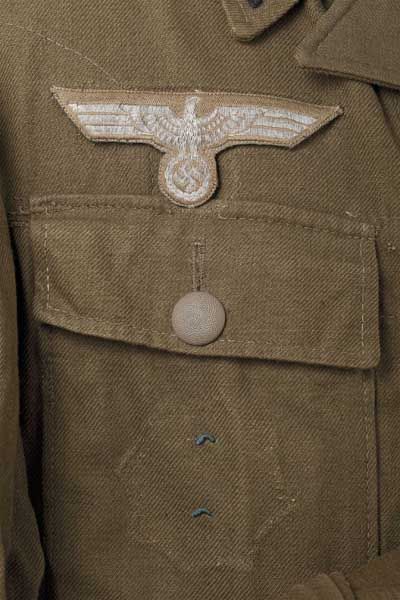 A field tunic, a pair of breeches and lace-up boots for an Afrikakorps officer  Tropical or southern - Image 3 of 6