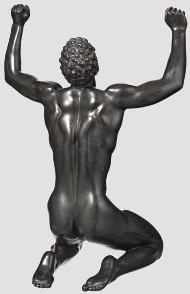 Arno Breker (1900 - 1991) - an Olympic athlete, decathlete Jürgen Hingsen  Bronze with noble dark, - Image 2 of 3