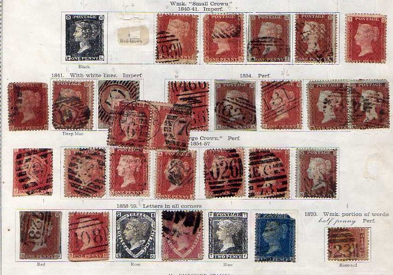 SG IDEAL ALBUM WITH A HEAVILY REMAINDERED OLD-TIME COLLECTION, GB 1d REDS, NETHERLANDS, ITALY,