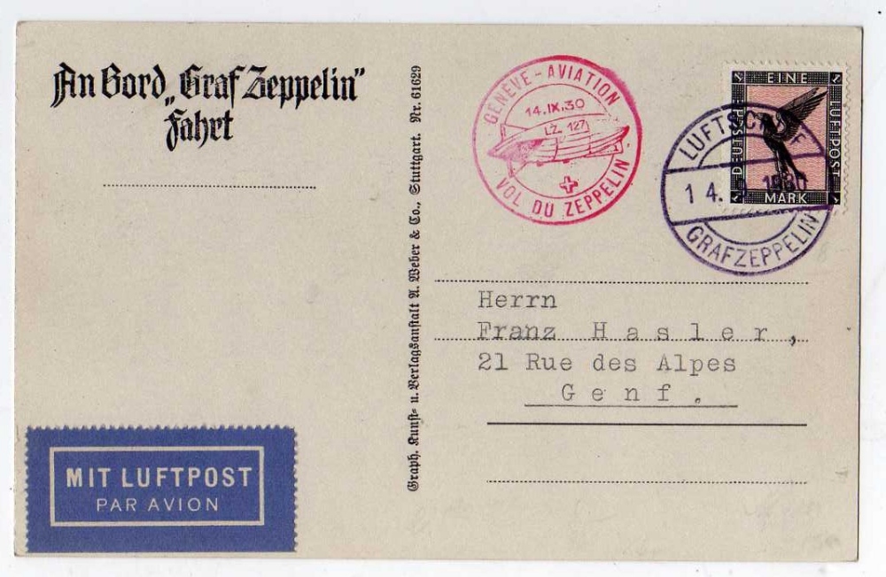 BOX OF COVERS AND CARDS IN ALBUM AND LOOSE, GERMANY 1930 ZEPPELIN FLOWN CARD, MANY OTHER FLOWN