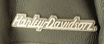 BLACK LEATHER JACKET MARKED HARLEY DAVIDSON  "BLOUSE STYLE" RIBBED CUFFS AND WAIST, METAL HARLEY - Image 2 of 3