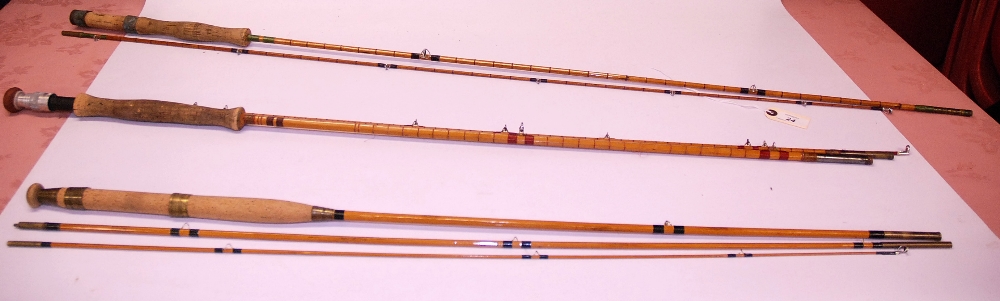 THREE FLY FISHING RODS INCL. J GIBSON AND TWO OTHERS