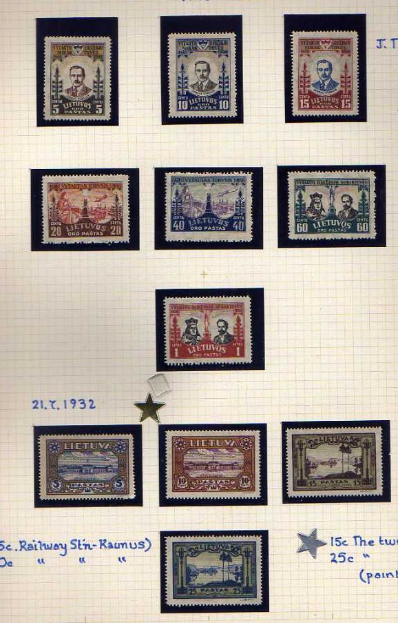 BALTIC STATES:  PHILATELIC ALBUM WITH A COLLECTION LATVIA AND LITHUANIA, MINT SETS AND PART SETS,