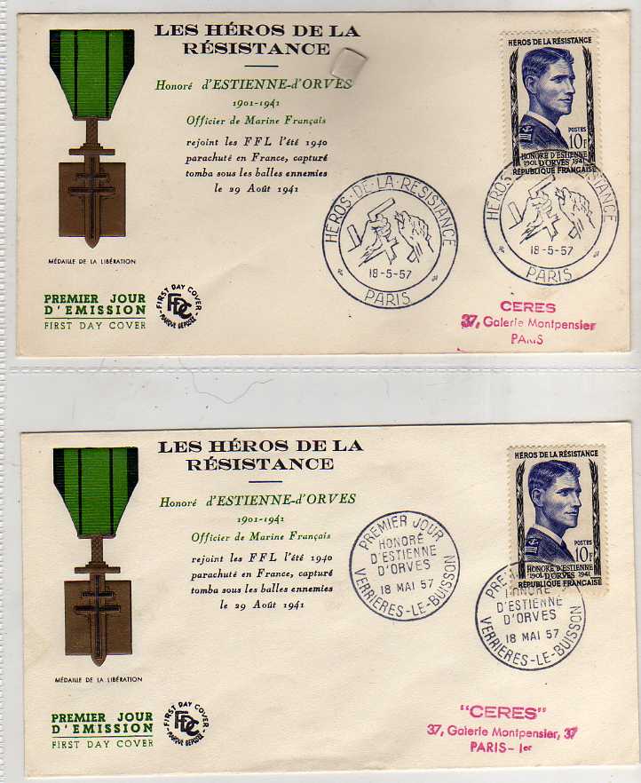 FRANCE:  1957-85 COLLECTION OF WW2 RELATED COVERS AND FDC, RESISTANCE, DE GAULLE, OCCUPATION