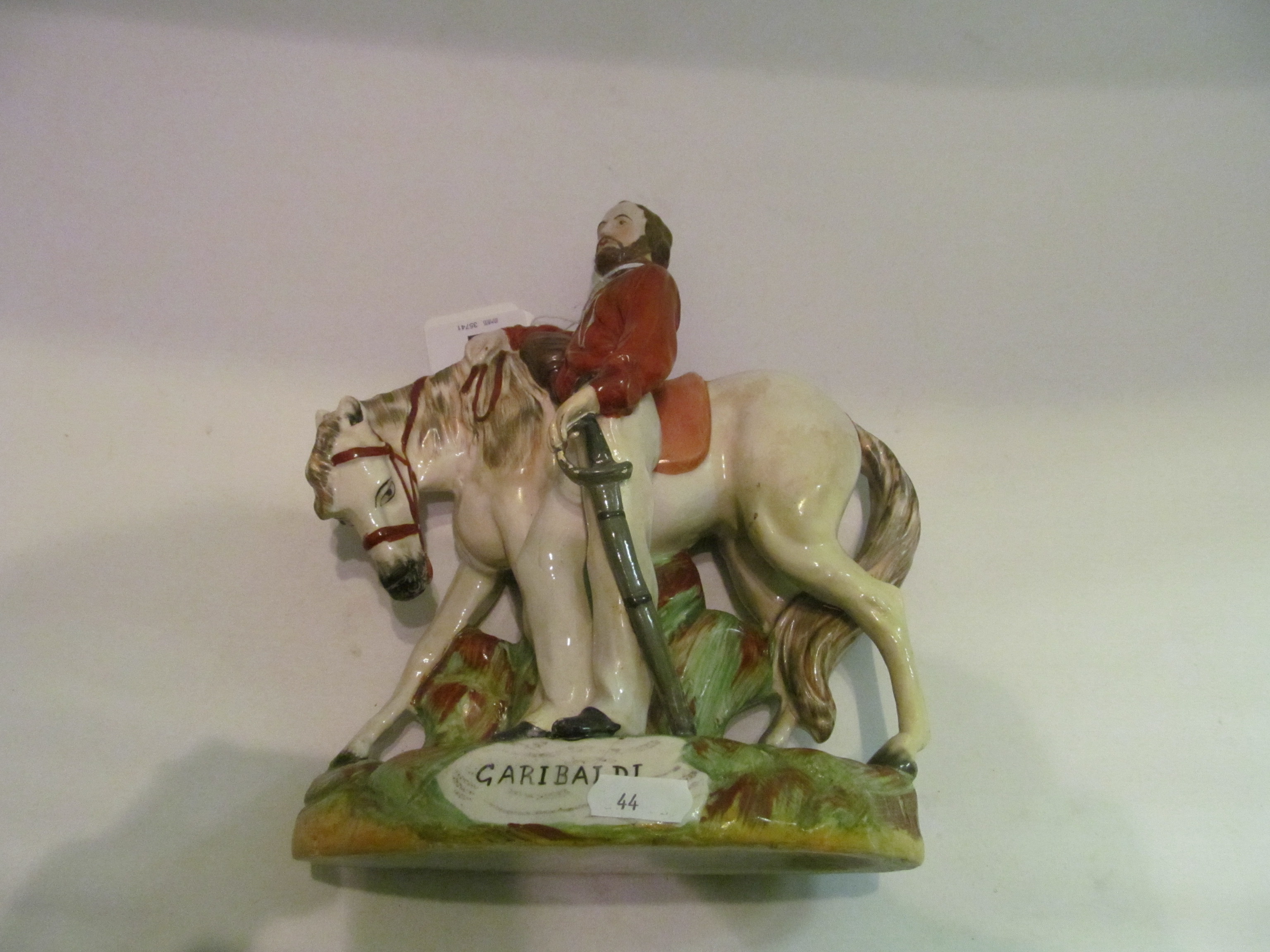 A Staffordshire figure; Garibaldi