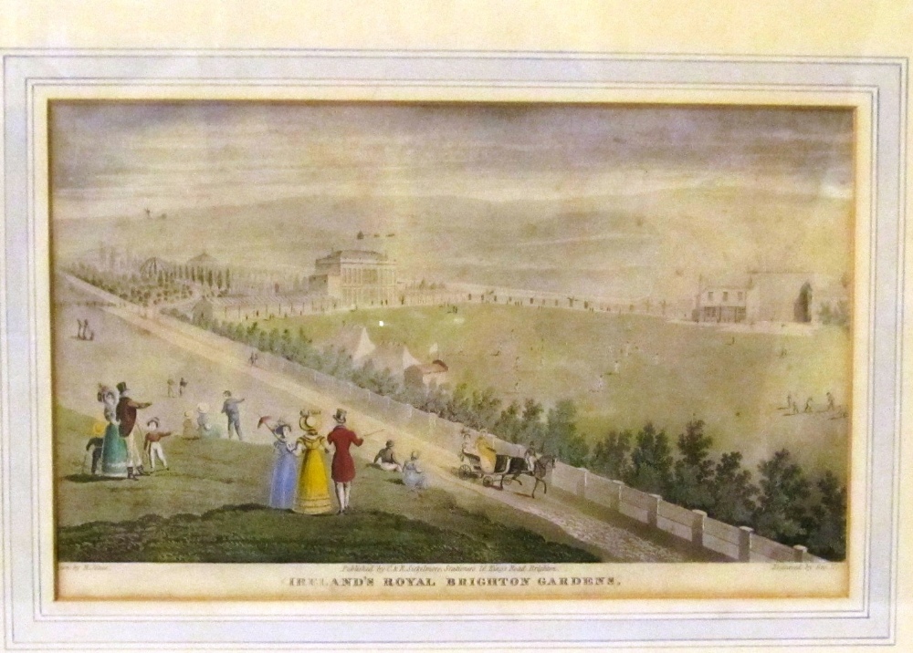 Ireland`s Royal Brighton Gardens drawn by H. Jones, engraved by Geo. Hunt, published by C & R