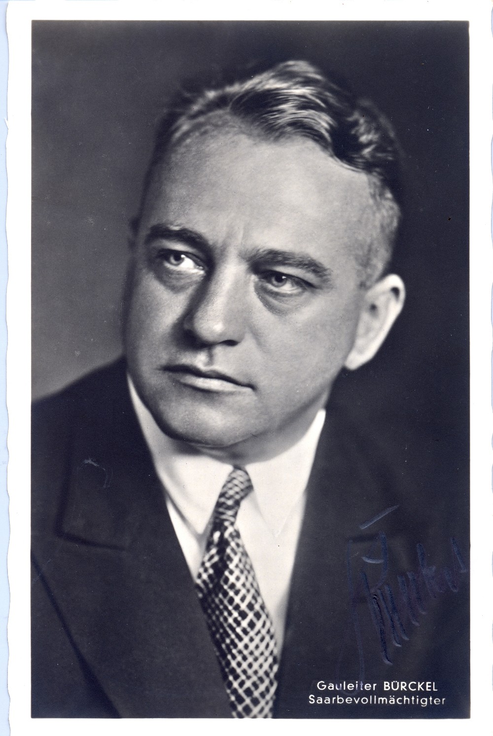 BÃœRCKEL JOSEPH: (1895-1944) German Politician, a member of the Reichstag, an early member of the