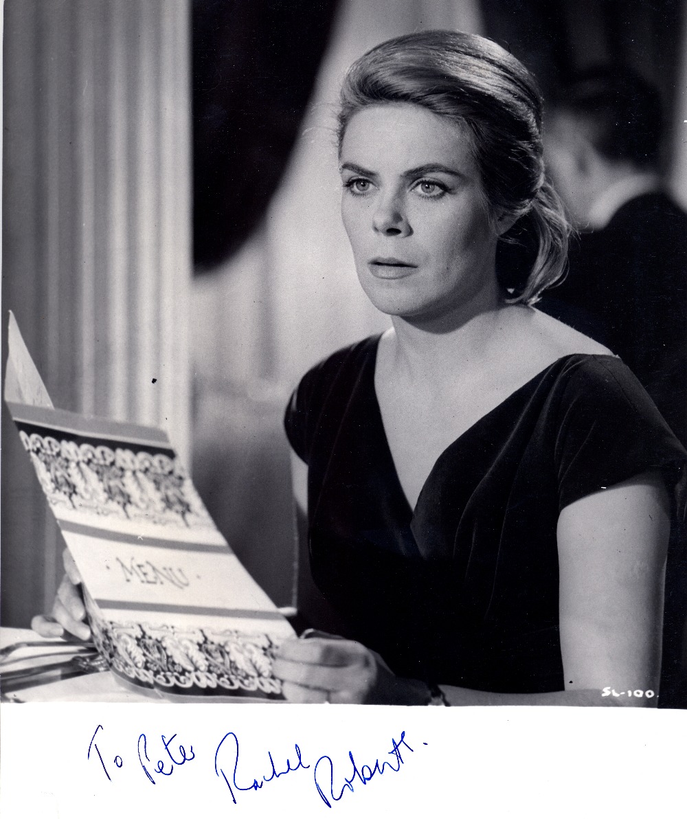 ROBERTS RACHEL: (1927-1980) Welsh Actress. Rare vintage signed and inscribed 7.5 x 9 photograph, the