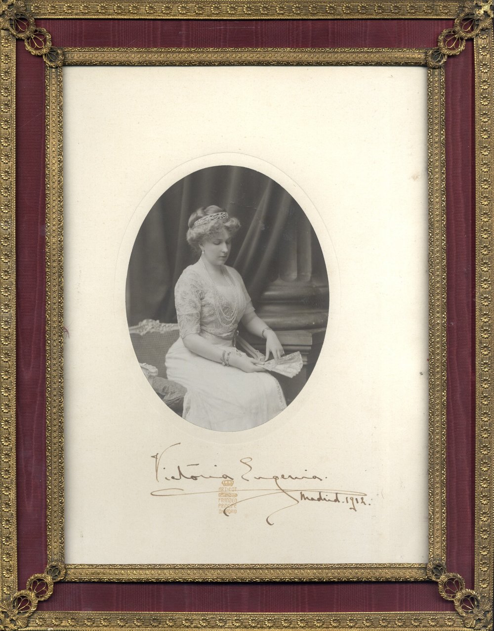 VICTORIA EUGENIE: (1887-1969) Queen Consort of Spain 1906-31, wife of King Alfonso XIII. A fine