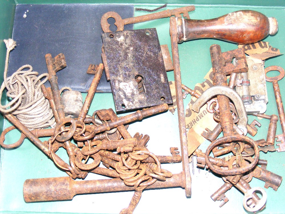 A box of old keys.