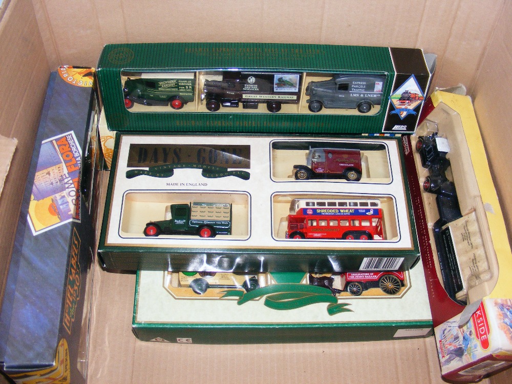 A boxed collection of cased diecast.