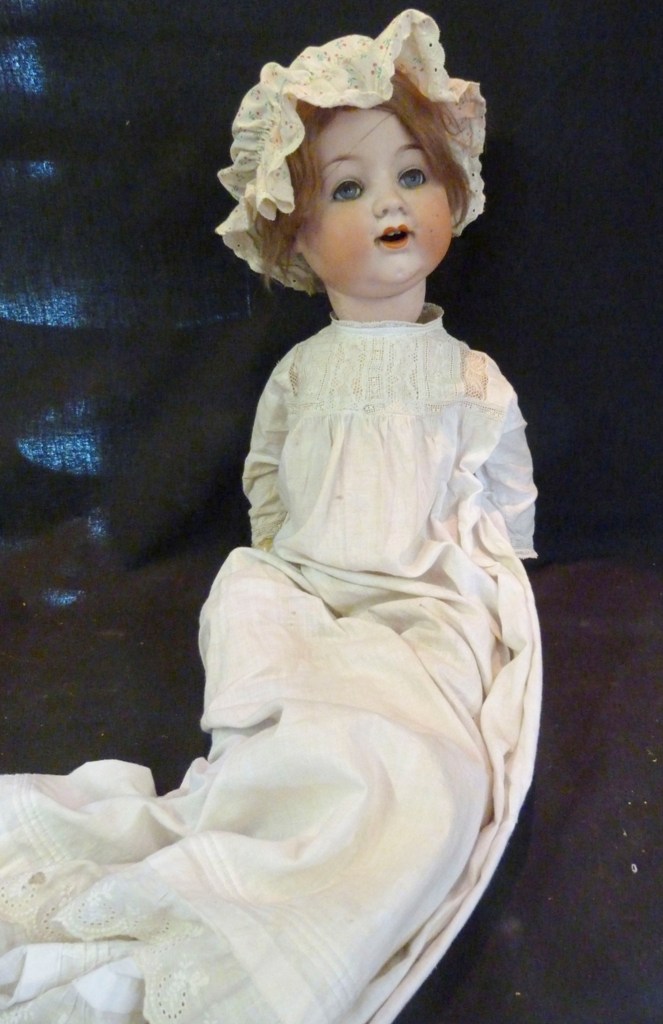 A 19th Century Armand Marseille Bisque Head Doll, the composition jointed limbs AF