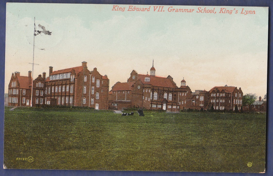 Norfolk - Kings Lynn  - King Edward VII Grammar School.  P.U. 1910.