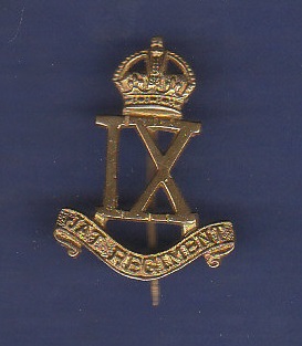 Indian 9th Jat Regiment 1923 HM cap badge (Brass) Kc