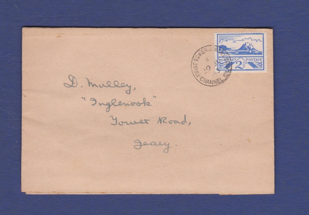 Channel Island (Jersey) 1943 2½d on FDI envelope 29/6/43, SG7.