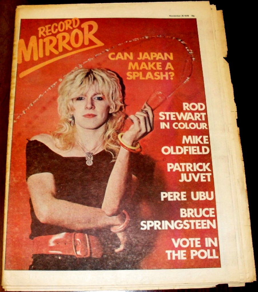 1978 (28th Nov) Edition of Record Mirror, Bowie, Rod Stewart in colour, etc.. Good Condition