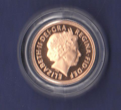 2000 Gold Proof quality Sovereign  Scarce Millennium issue, low mintage, boxed with Royal Mint