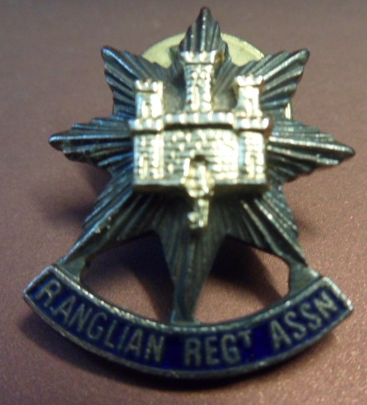 Royal Anglian Regimental Association lapel badge