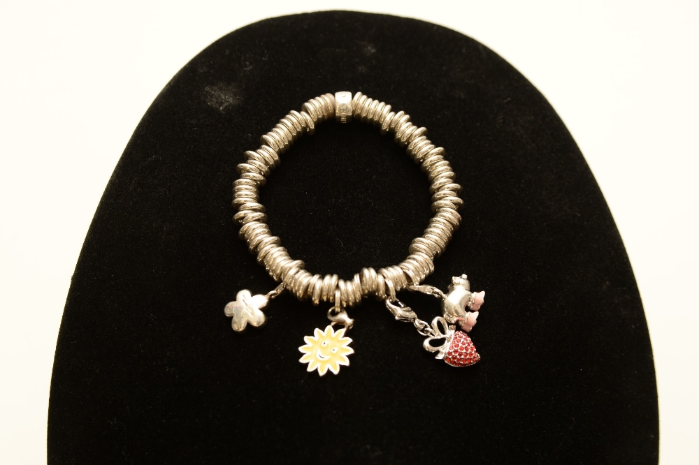 a links of london 925 m sweetie bracelet with various charms