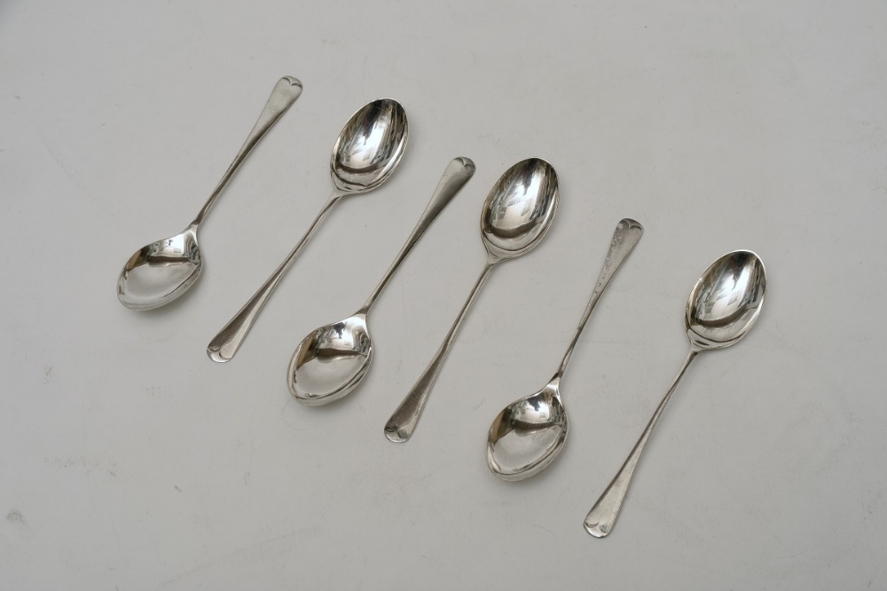 set of 6 HM silver coffee spoons Sheffield 1933-34 gms