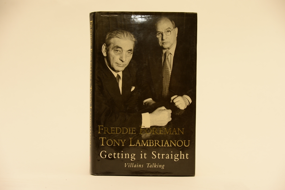 Freddie Foreman and Tony Lambrianou - getting it straight villians Talking hardback book.
