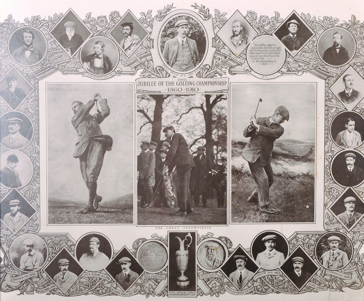 20th Century English School. “The Jubilee of The Golfing Championship 1860-1910”, Photographic