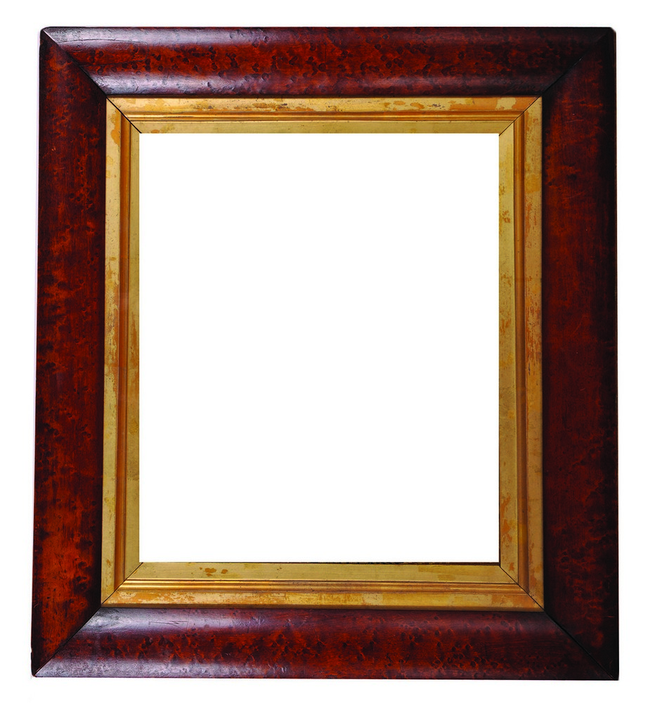 19th Century English School. A Regency Maple Frame, with inset Belgian Embroidery, 12.5” x 10.5”.