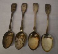4 Silver spoons, London 1861, total weight 6oz