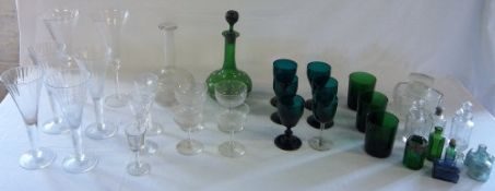 Assorted glassware