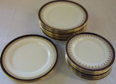 Aynsley 'Leighton' & 'Embassy Colbalt' plates approx 22 pieces