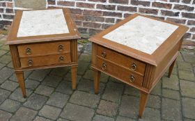 Pr of bedside cabinets