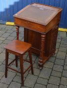 Davenport desk and stool